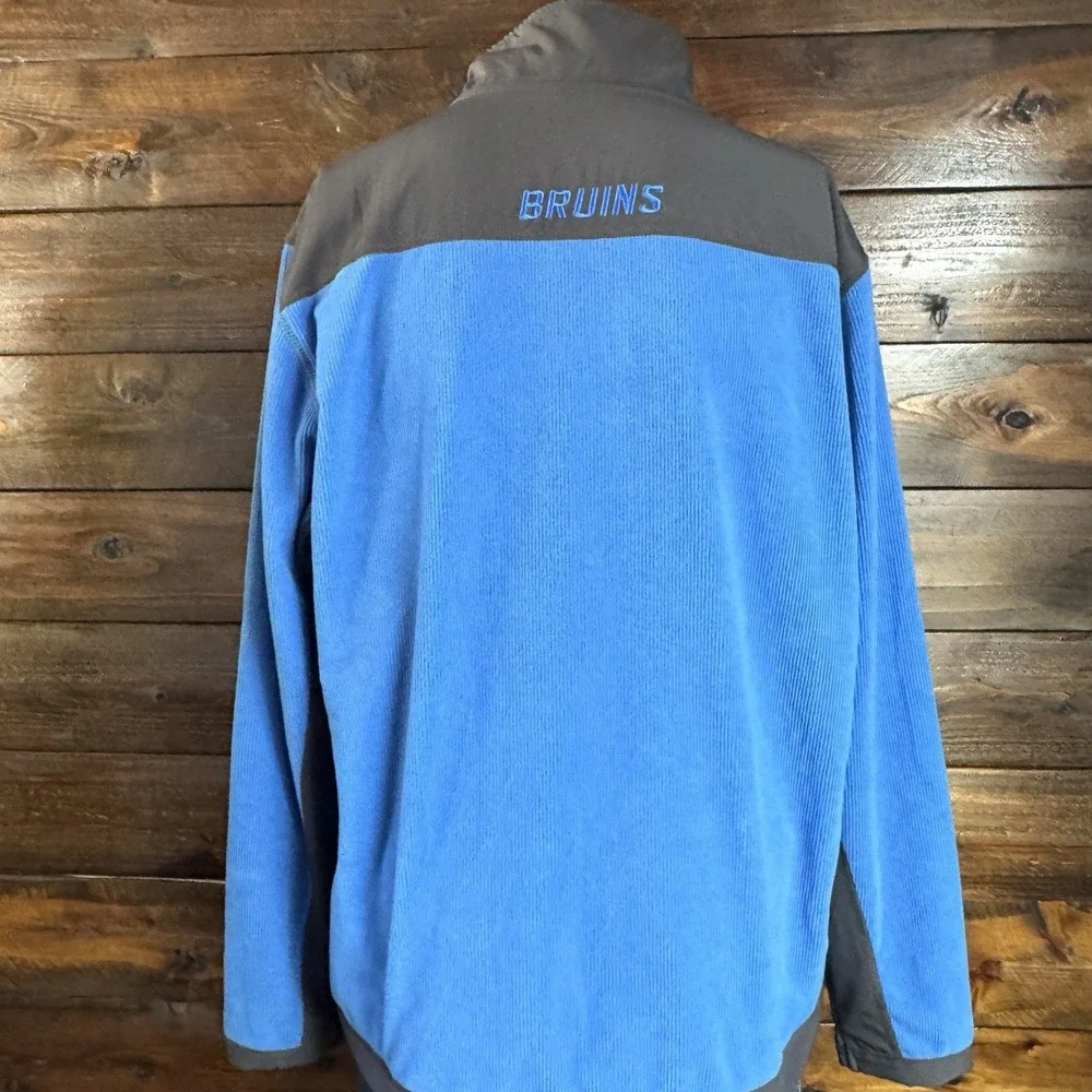 Men's Colosseum UCLA‎ Bruins Blue & Gray Mesa Corded Polar Full Zip Fleece Large